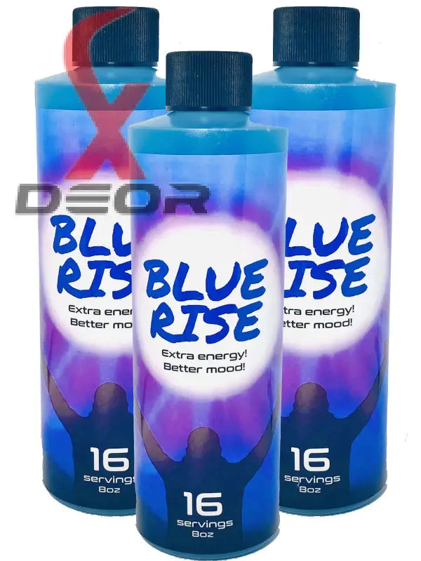 Blue Rise Extra Mood & Energy Drink – 8oz | Red Dawn Formula | 4 Bottles.