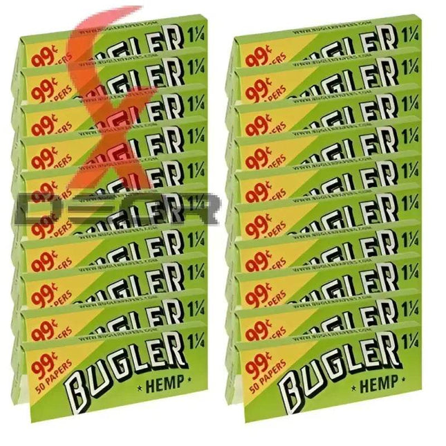 Bugler Hemp Rolling Papers 1 1/4 (78mm) – 24 Booklets - XDeor