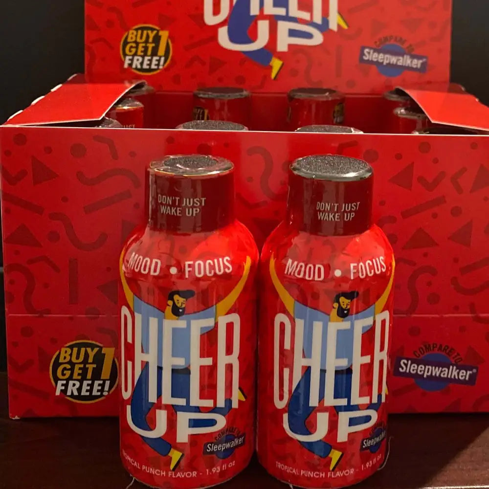 Cheerup 2oz Energy Shot Original Sleep Walker Formula Full Box B1G1 Free - Midtown Supplements