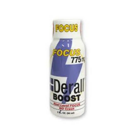 Derall Boost Focus 775mg Energy Concentration 2oz Shots - 6 Bottles