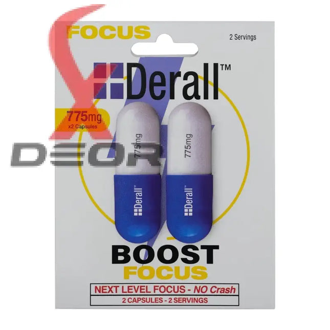 Derall Boost Focus 775mg Energy Concentration 3 Pack
