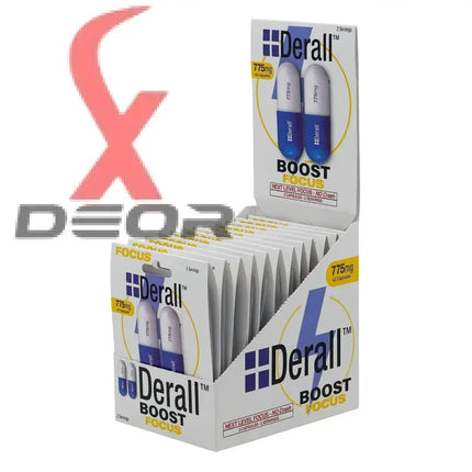 Derall Boost Focus 775mg Energy Concentration 3 Pack.