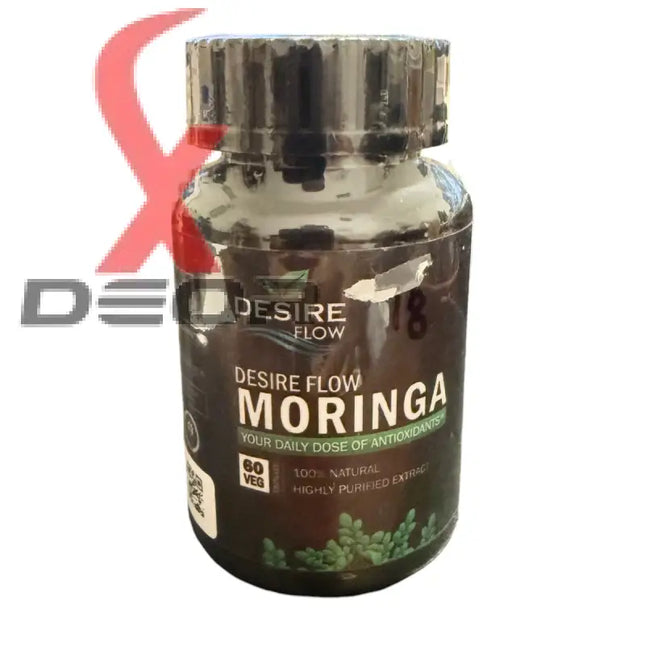 Desire Flow Moringa – 100% Natural – 60 Capsules (30 Servings).