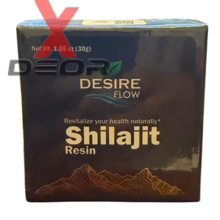Desire Flow Pure Himalayan Shilajit Resin – 30g (75 Servings).