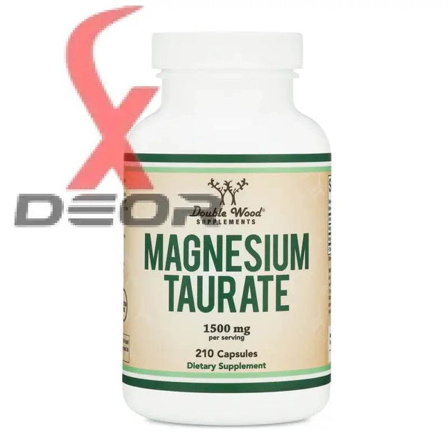 Magnesium Taurate 1500mg – Cardiovascular & Heart Health Support – 210 Capsules - XDeor
