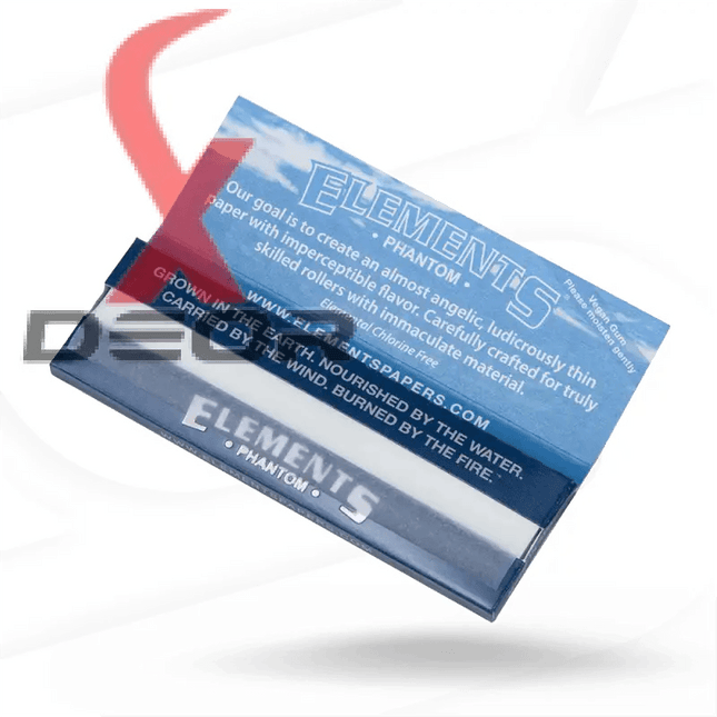 Element Phantom 1.25 Rolling Papers – Ultra Thin Rice Paper | Smooth, Slow Burn | Full Box of 25 Booklets - XDeor