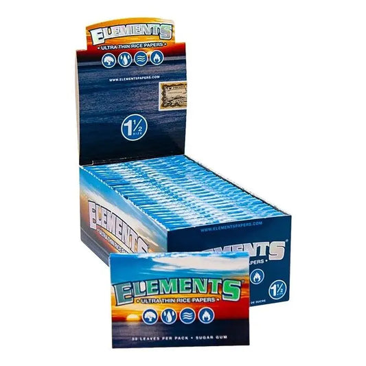 ELEMENTS 1 BOX 1.5 ROLLING PAPERS ULTRA THIN RICE 25 PK