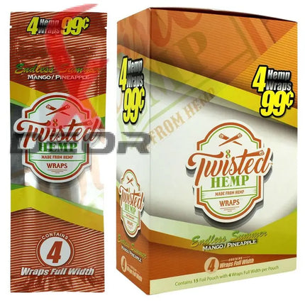 Endless Summer 60 High Quality Twisted Hemp Rolling Papers 15pack.