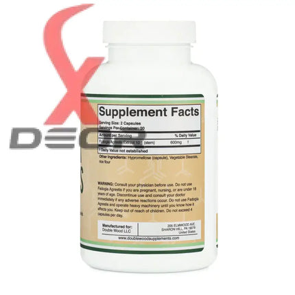 Fadogia Agrestis 600mg – Natural Testosterone & Performance Support (180 Capsules) - Dietary Supplement