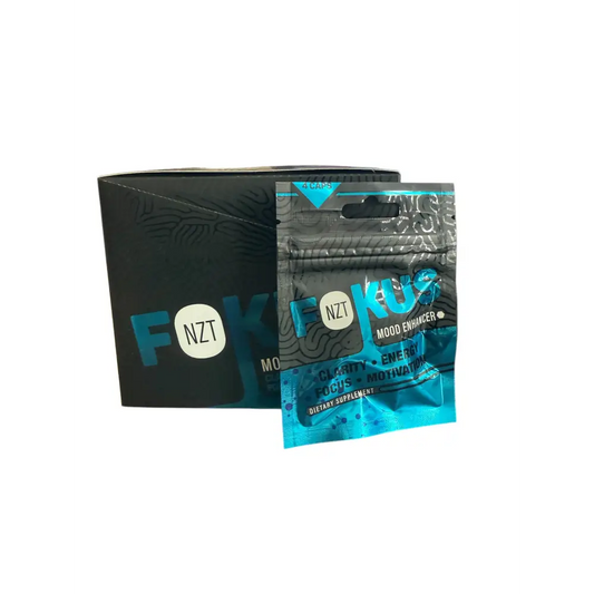 FOKUS Mood Enhancer NZT Clarity Energy Focus Motivation Full Box - Dietary Supplement