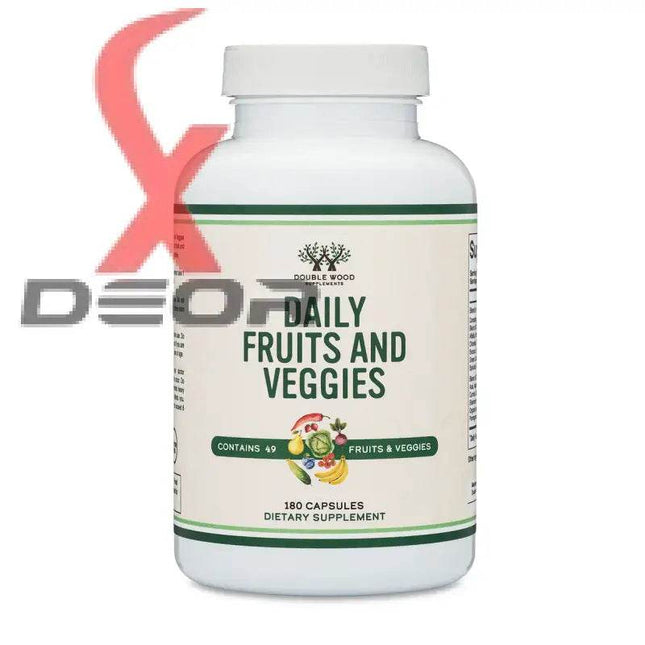 Fruits & Vegetables Supplement – 1,500mg Daily Blend of 49 Fruits & Veggies – 100 Capsules - XDeor