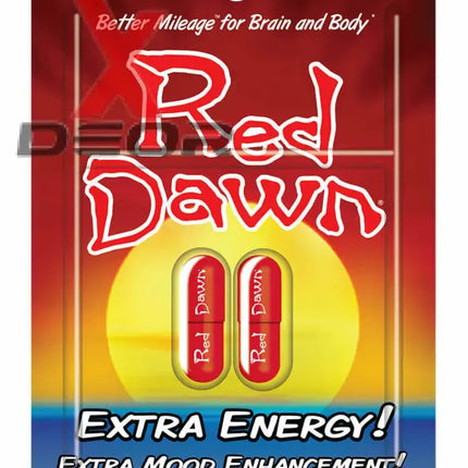 Full Box 12x Red Dawn Go The Extra Mile Extra Energy Capsule (24 Capsules).