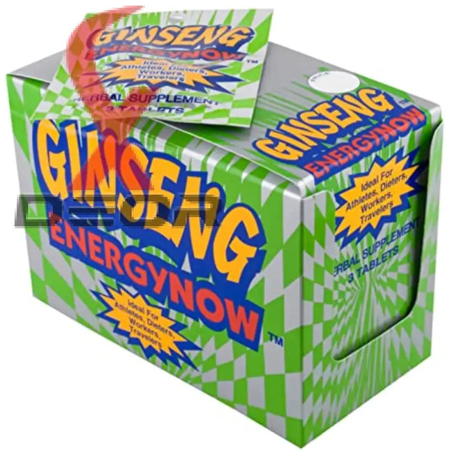 Ginseng Energy Now, Herbal Supplement 24 Packs X 3 to a Pack.