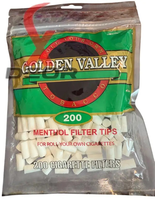 Gold Valley Regular Cigarette Menthol Filter Tips – 600 Filters (3 x 200ct Packs) - Filter Tips