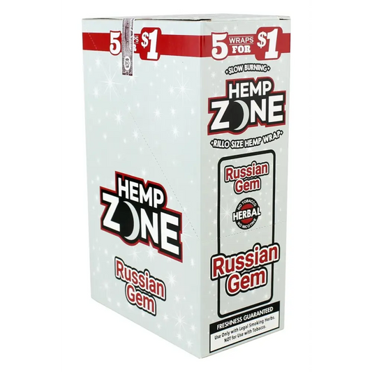 H. Zone Organic Herbal Wrap Full Box 15/5CT - 75 Wraps Total | RUSSIAN GEM