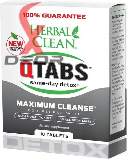 Herbal Clean QTabs Maximum Cleanse – 10 Tablets - XDeor