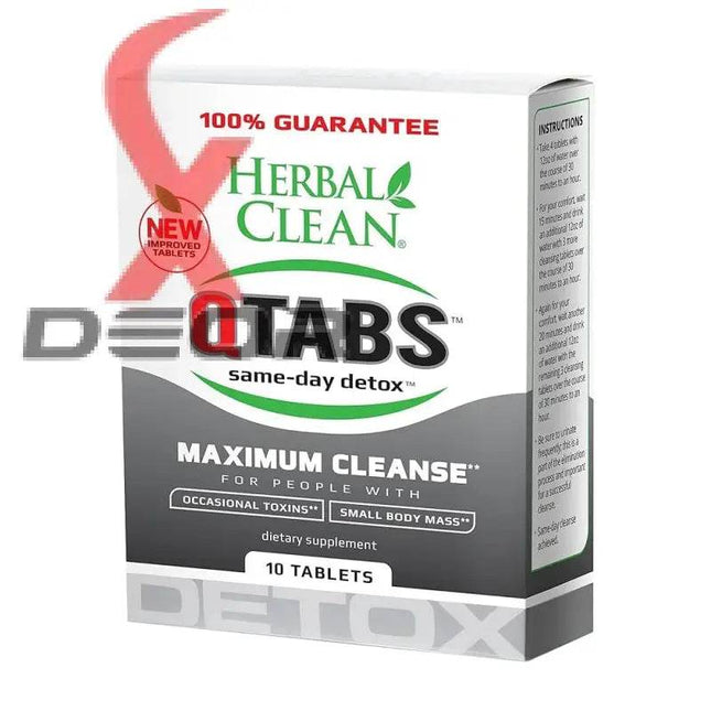 Herbal Clean QTabs Maximum Cleanse – 10 Tablets - XDeor