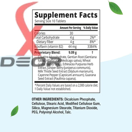 Herbal Clean QTabs Maximum Cleanse – 10 Tablets - Detox