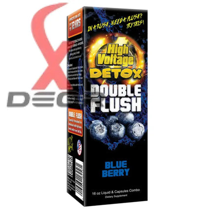 High Voltage Detox Double Flush – Blueberry Flavor | Herbal-Based Cleanser - Detox