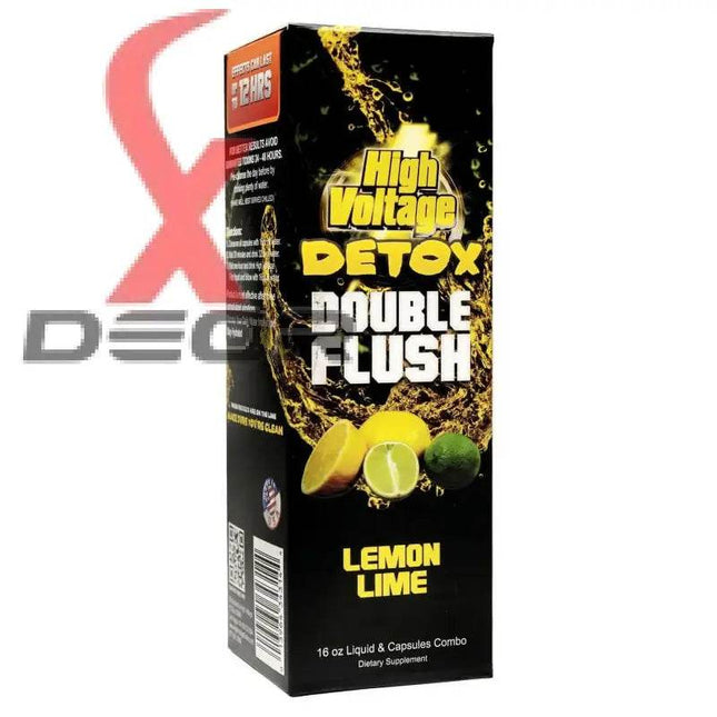 High Voltage Detox Double Flush – Lemon Flavor | Herbal-Based Cleanser - XDeor