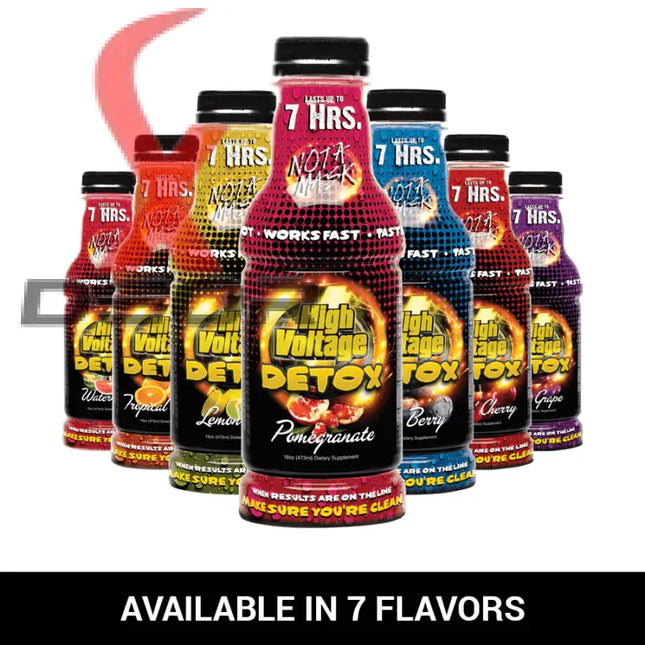 High Voltage Detox Drink 16oz – Herbal-Based Cleanse | 7 Flavors Available.