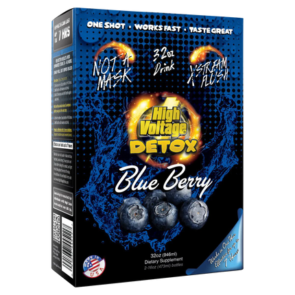 High Voltage Detox Permanent 5 Day Flush – Blueberry Flavor | Complete 5-Day Cleanse Kit