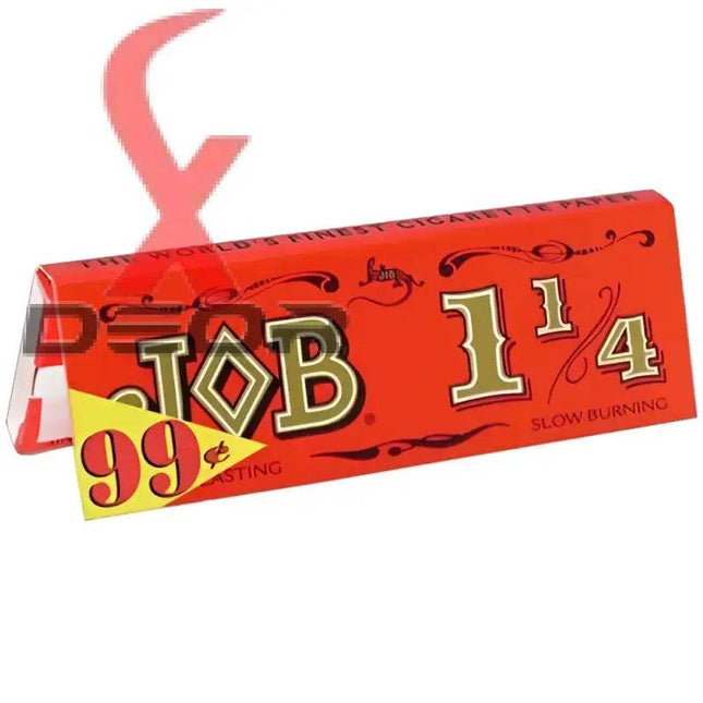 JOB 1 1/4 Rolling Papers – Classic Orange/Red Pack – 12 Booklets (32 Papers Each) - XDeor