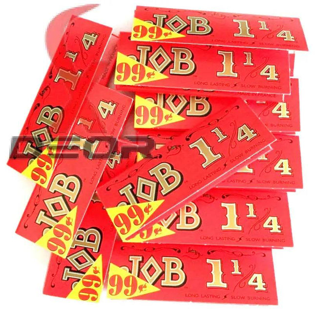 JOB 1 1/4 Rolling Papers – Classic Orange/Red Pack – 25 Booklets (32 Papers Each) - XDeor