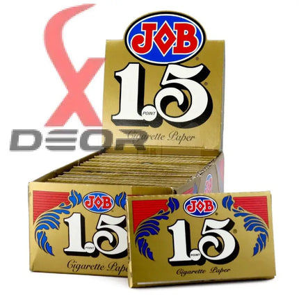 JOB 1.5 1 1/2 Gold Rolling Paper (Full Box of 24 Booklets) - Free Shipping