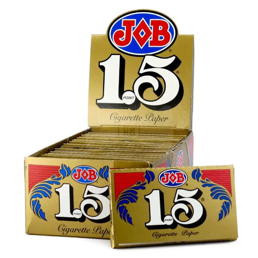 JOB 1.5 1 1/2 Gold Rolling Paper (Full Box of 24 Booklets) - Free Shipping