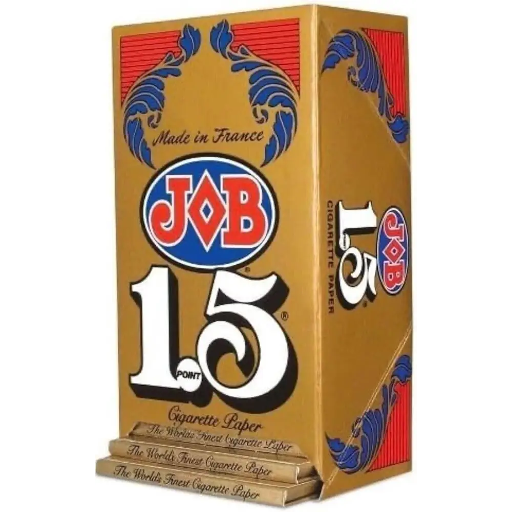 JOB 1.5 1 1/2 Gold Rolling Paper (Full Box of 24 Booklets) - Free Shipping