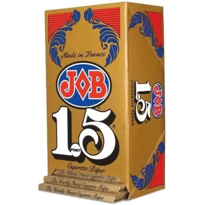 JOB 1.5 1 1/2 Gold Rolling Paper (Full Box of 24 Booklets) - Free Shipping
