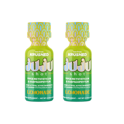 Krushed JUJU Kava Shot – Lemonade | Kava and Devil’s Claw Blend (15mL) 225mg 2 Pack
