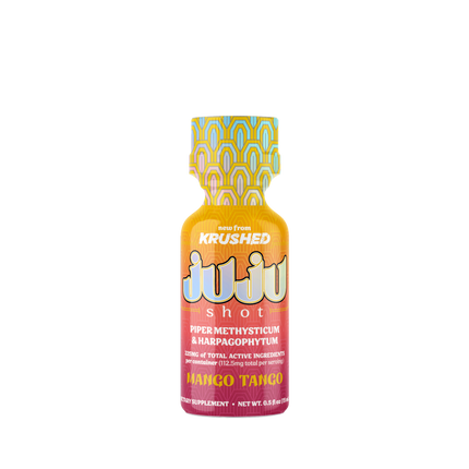 JUJU Mango Tango – Kava & Devil’s Claw Liquid, 15mL (Full Box of 12 Bottles, 225mg Each)