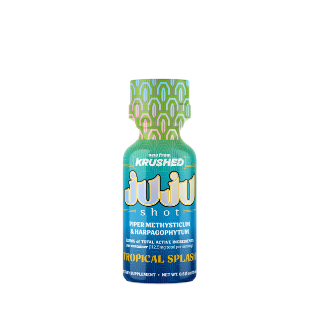 JUJU Tropical Splash – Kava & Devil’s Claw Liquid, 15mL (12-Bottle Box, 225mg Each)