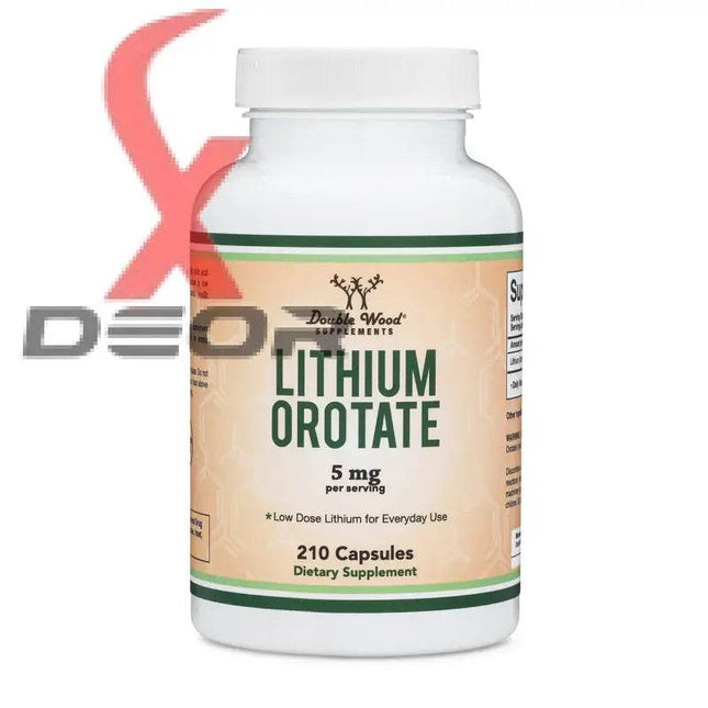 Lithium Orotate 5mg – Mood & Sleep Support Supplement – 210 Capsules - XDeor