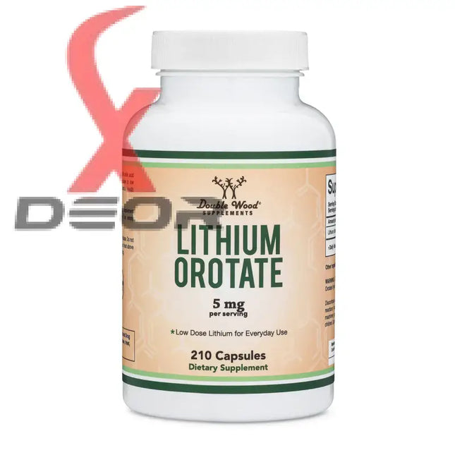 Lithium Orotate 5mg – Mood & Sleep Support Supplement (210 Capsules) - Dietary Supplement