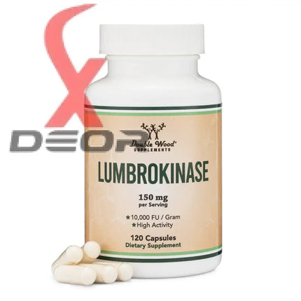 Lumbrokinase enzymes supplement – 120 capsules | max activity 10,000 fu/gram - dietary