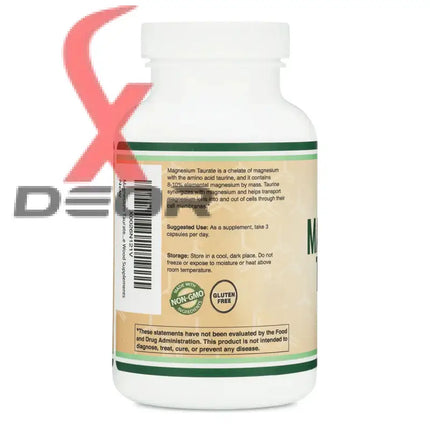 Magnesium Taurate – Supports Cardiovascular & Overall Health – 120 Capsules.