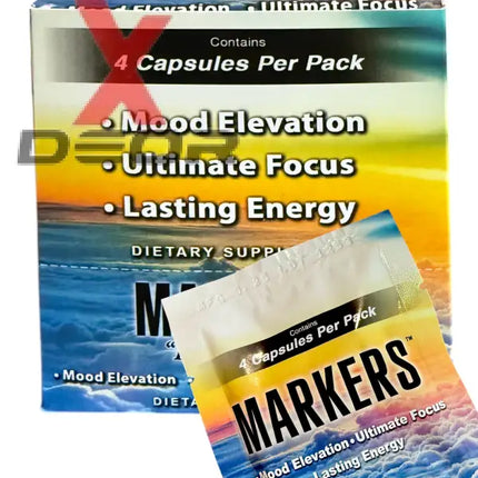 Markers "Leave Yours" – Mood, Focus & Energy Capsules (12 Pack).