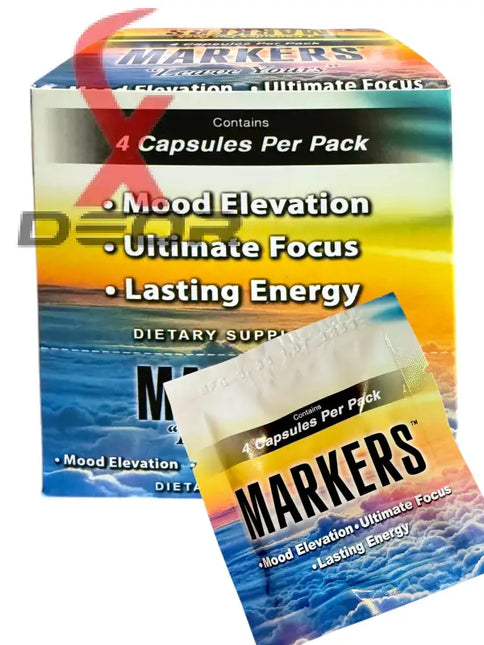 Markers "Leave Yours" – Mood & Focus Energy Capsules (6 Pack).