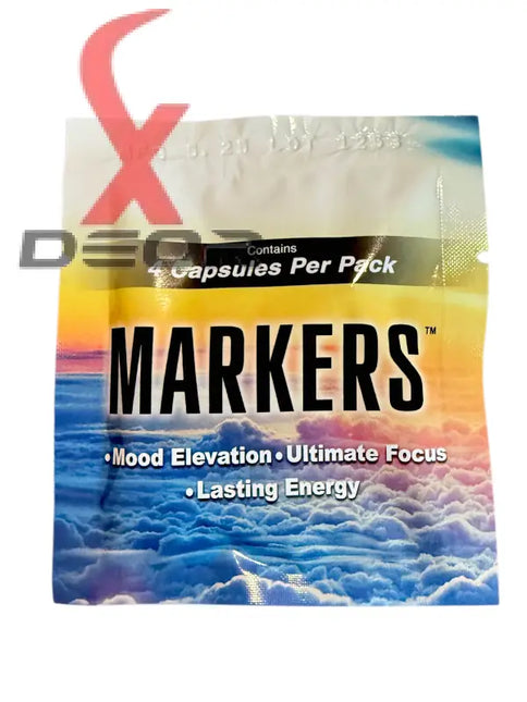 Markers "Leave Yours" – Mood & Focus Energy Capsules (6 Pack).