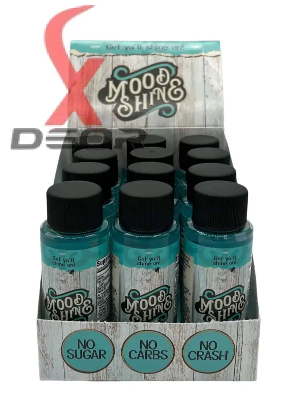Mood & Shine 2oz Shot No Sugar No Carb No Crash Super Charge Day Box.