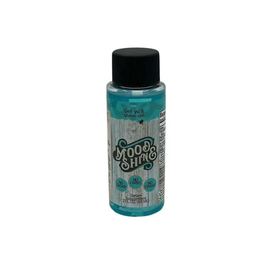 Mood & Shine 2oz shot, no sugar, no carbs, energizing supplement to boost your day.