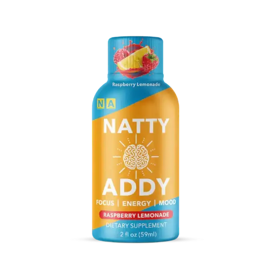 Natty Addy 2oz Energy Shots – Fast-Acting Focus & Performance Boost - 6 Pack - Dietary Supplement