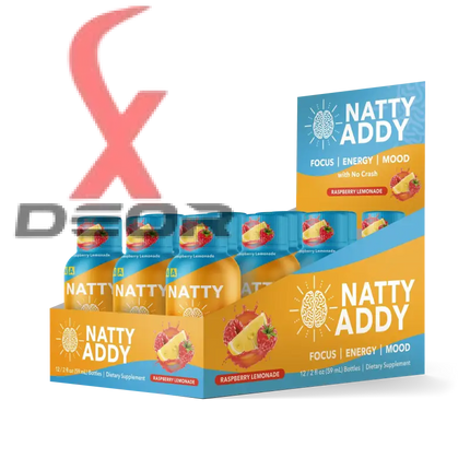 Natty Addy 2oz Energy Shots – Fast-Acting Focus & Performance Boost - 6 Pack.