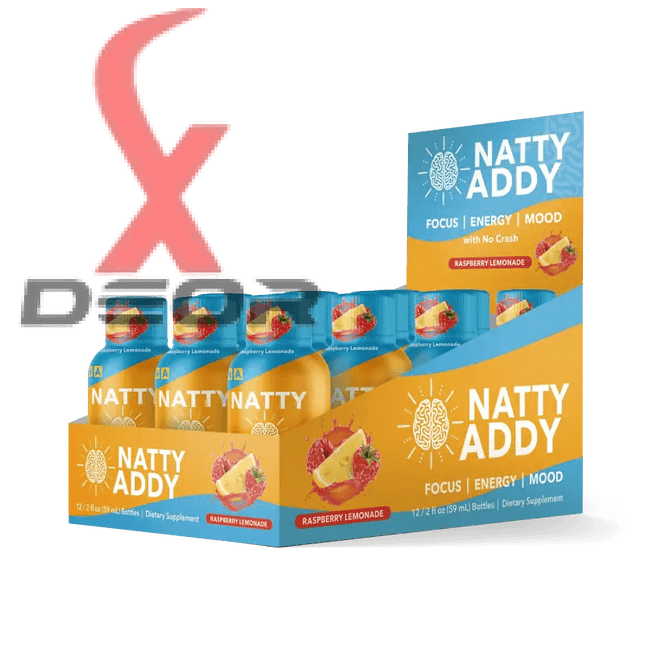 Natty Addy 2oz Energy Shots – Fast-Acting Focus & Performance Boost - Full Box - XDeor