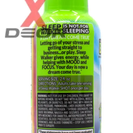 NEW Sleep Walker Shot Sour Apple 2oz from Red Dawn Full Box.