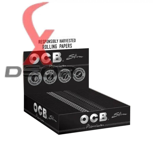 OCB Premium King Slim Papers – Full Box (24 Booklets) - XDeor