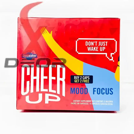 Cheer Up Original Sleep Walker Formula box, 48 capsules for mood enhancement and focus, limited stock available.